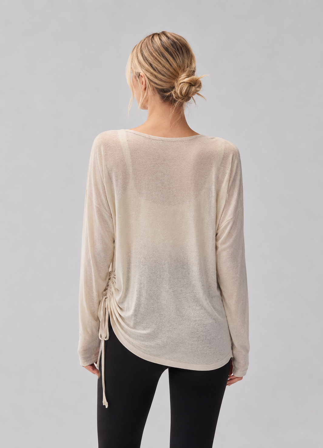 Haut de Sport Ajustable - Beige - vue de dos