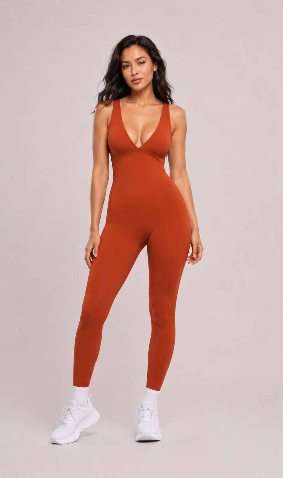 Combinaison Yoga Adele Sport - Orange Red