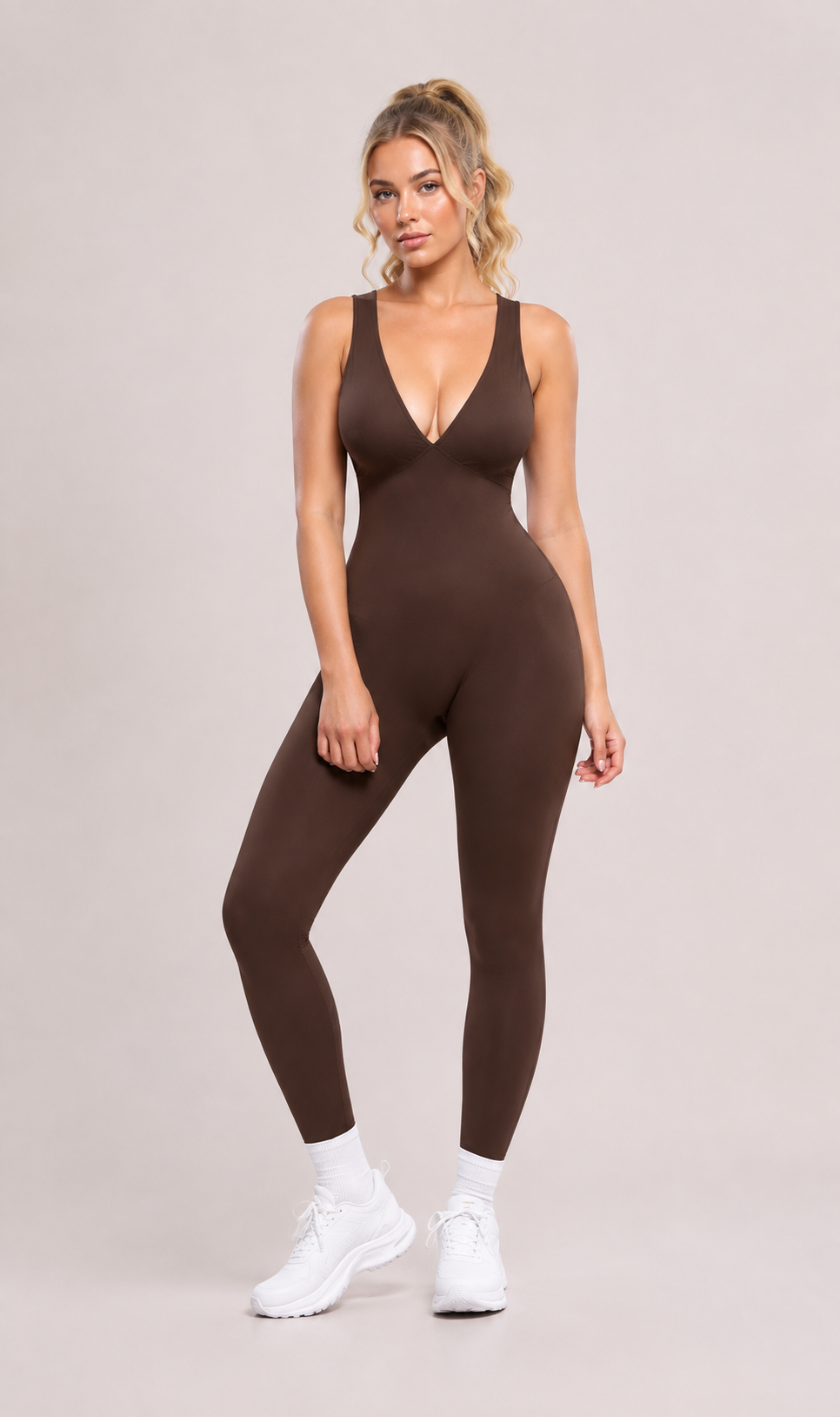 Combinaison Yoga Adele Sport - Brown